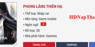 Hướng dẫn cách nạp thẻ Phong Lăng Thiên Hạ Từ A đến Z nap the phong lang thien ha min